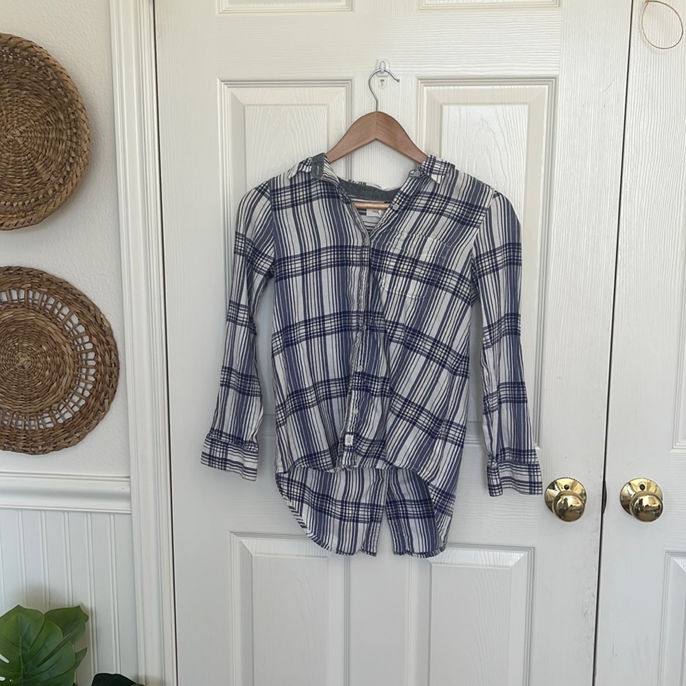 Blue Flannel shirt. Button up